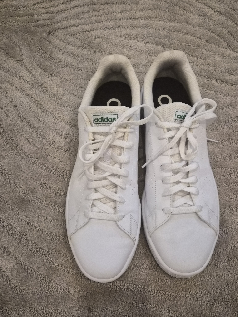 Men's Adidas Advantage White Low-Top Lace-Up Sneakers - Size 13 - Picture 2 of 9